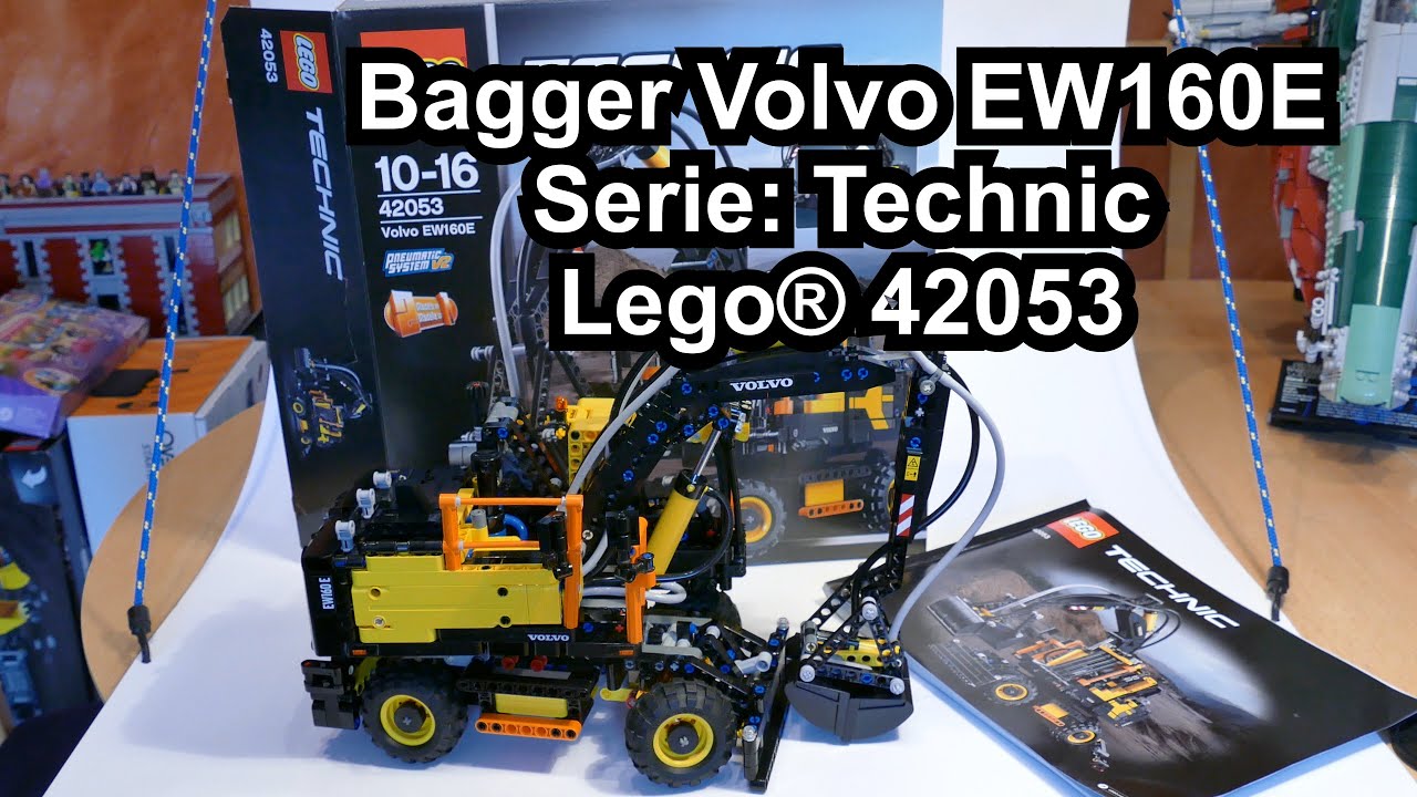 LEGO Volvo EW160E Mobilbagger (Set 42053 Technic Review deutsch)