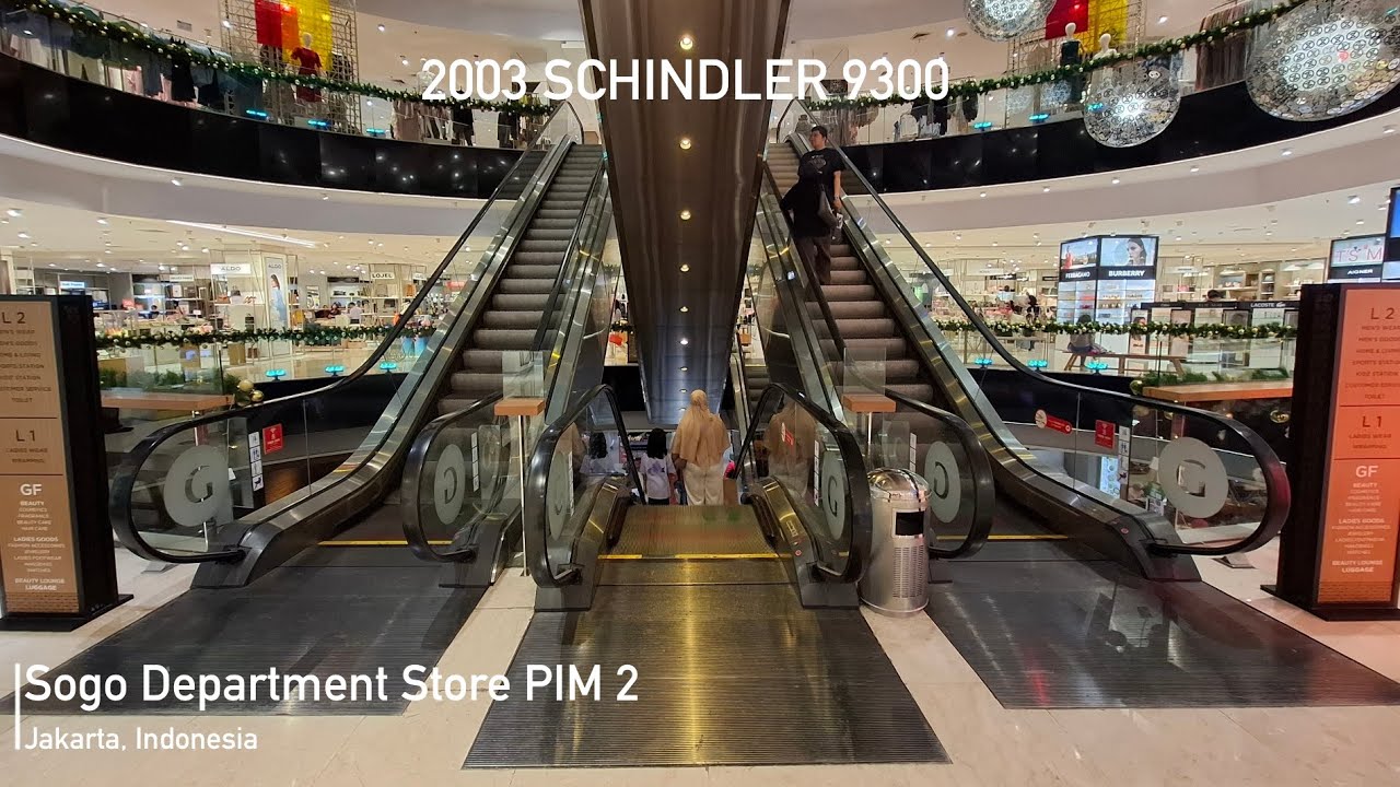Schindler 9300 Escalators at Sogo Department Store PIM 2, Jakarta