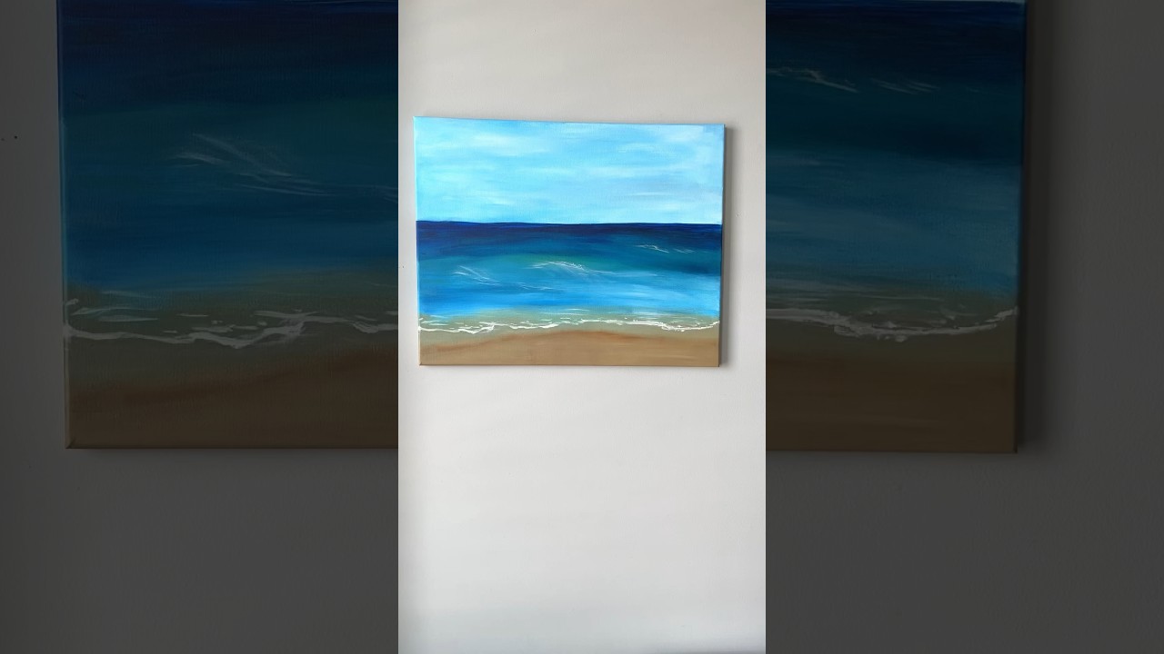 Fresh from the studio! #painting #landscape #summer #ocean #artist