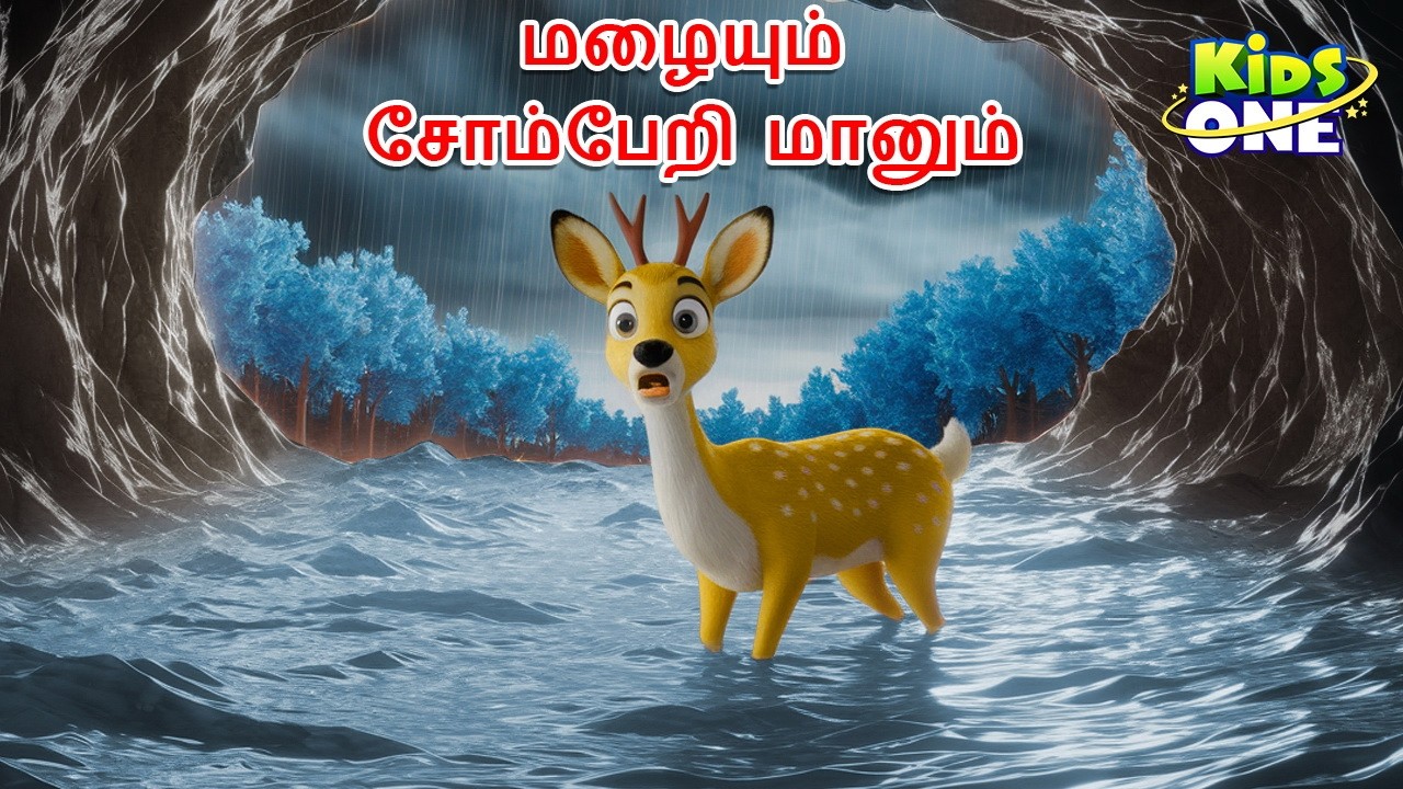 Tamil Stories | மழையும் சோம்பேறி மானும் | Tamil Moral Stories | Tamil Fairy Tales