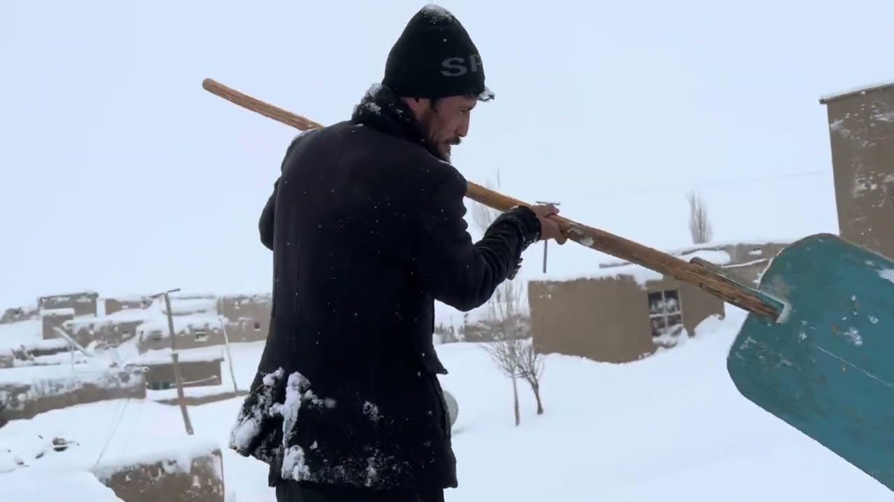 برف باریش درمالستان  تاریخ ۲دلو ❤️وکار سرگ جارو برادران باریکی بلقسان 