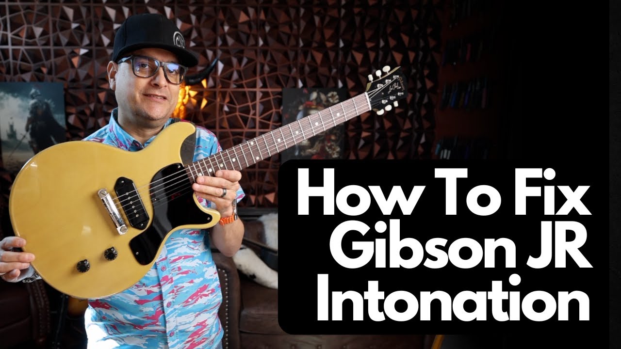 How To Fix Intonation On A Gibson LPJ - Music City Bridge Review