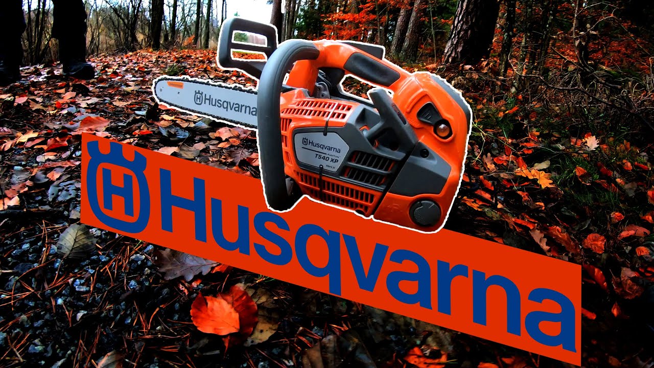 New chainsaw felling tree power cables right beside it Husqvarna t540 xp mark iii