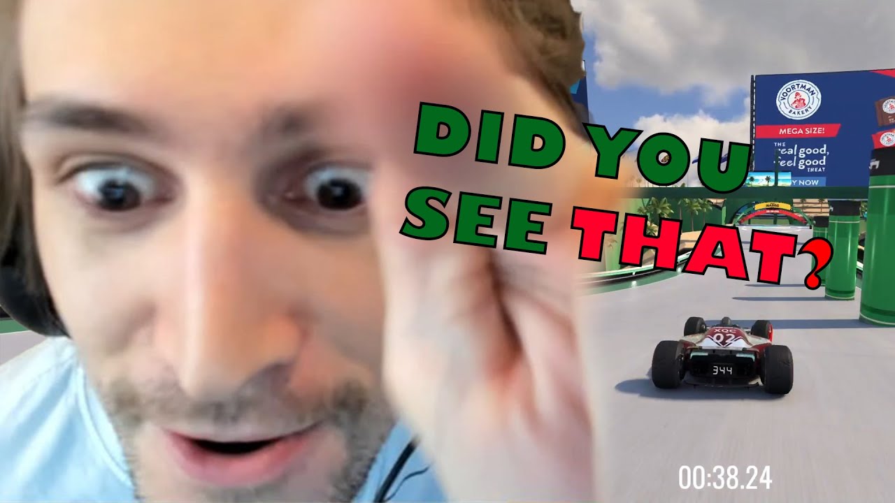 Mr. Cow tries TrackMania for the first time