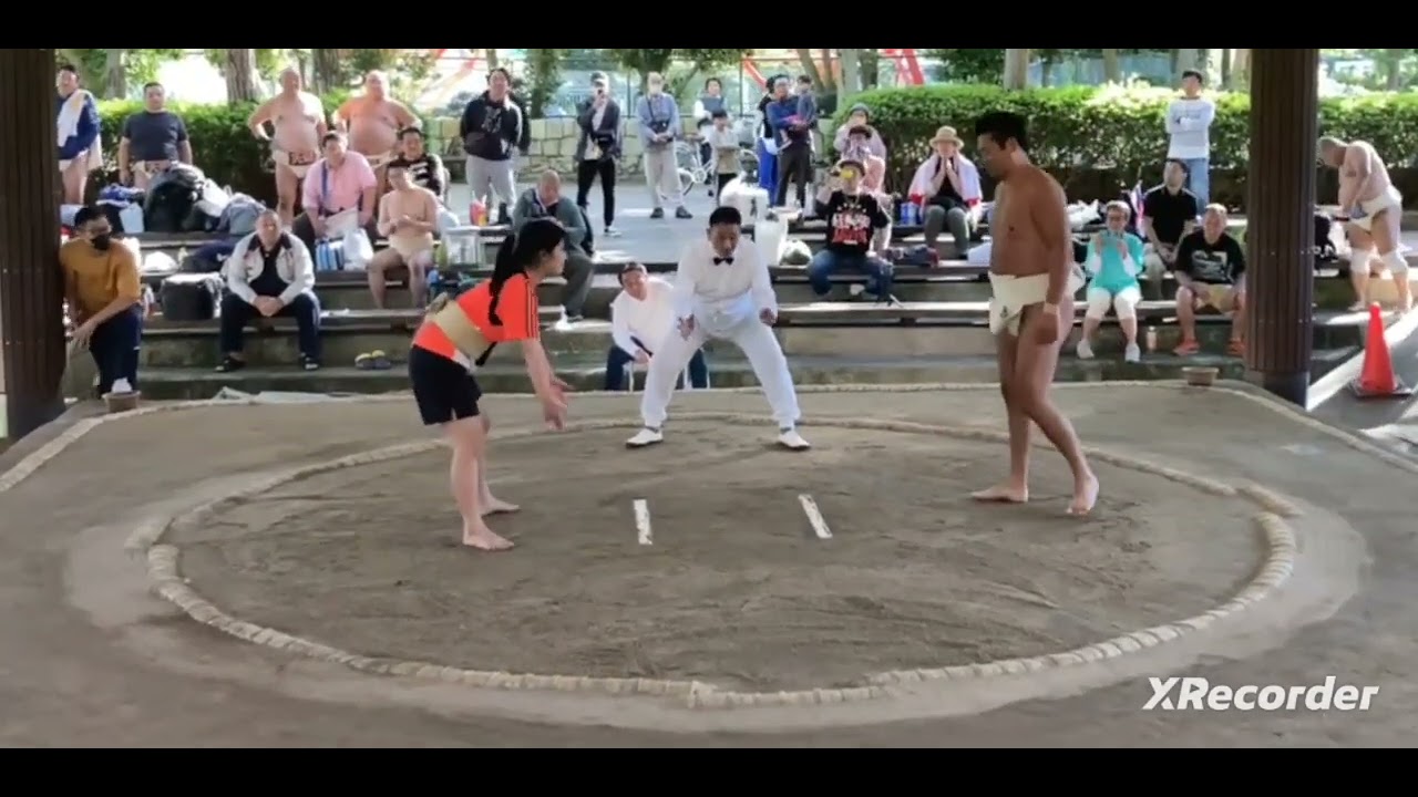 相撲大会に出て人生はじめて女性と対戦！勝ったと思って戻っていたらまさか！
