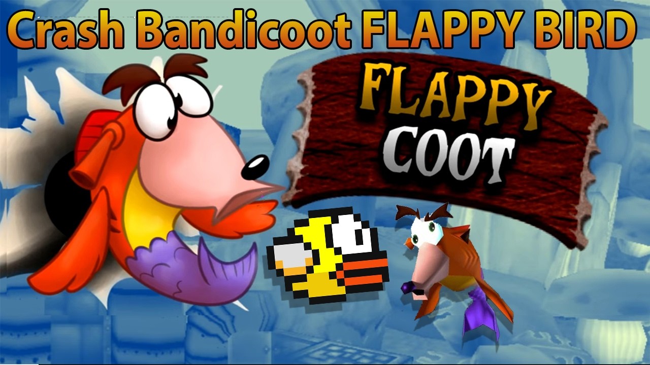 CRASH FLAPPY COOT - Flappy bird crash bandicoot fan game