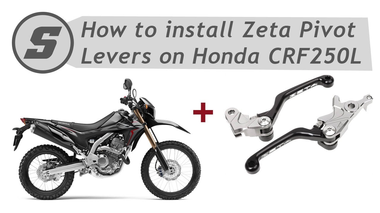 How to install Zeta Pivot Levers on Honda CRF250L (Zeta Brake and Clutch Lever Set ZE44-5011)