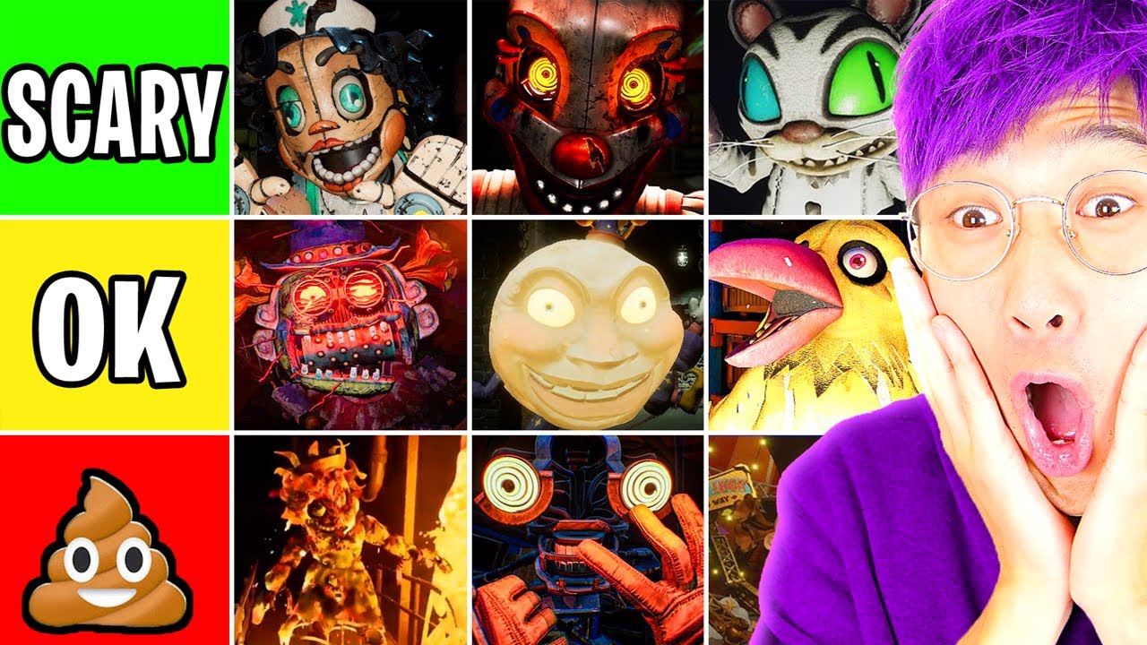 FNAF ТАЙНА МИМИКА – ВСЕ МОНСТРЫ И ВСЕ ПУГАЛКИ! (РЕАКЦИЯ LANKYBOX!)