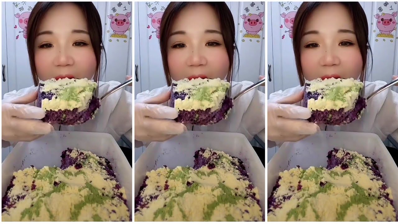 ASMR ICE EATING | MATCHA & MILK POWDER | RELAX VIDEO