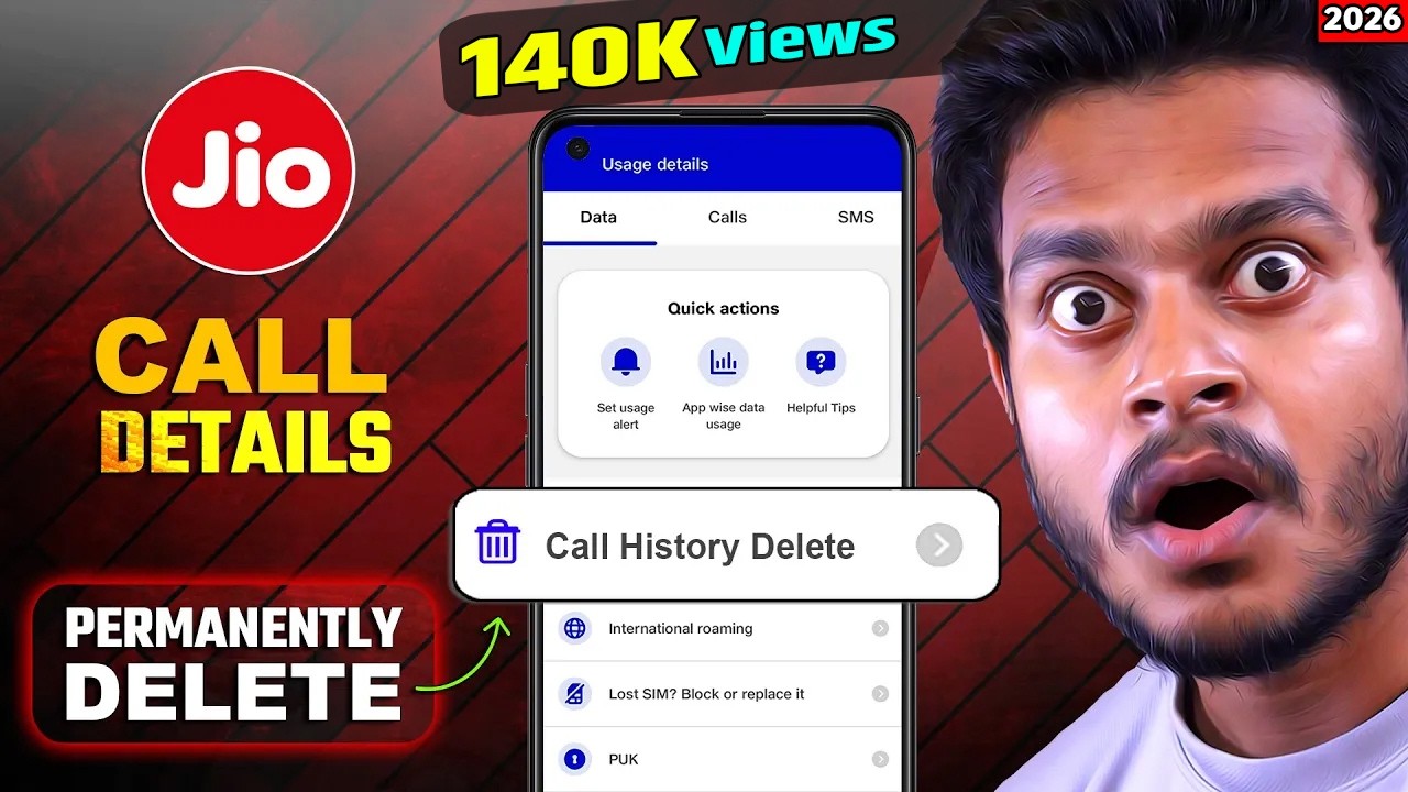 🚫 How to Delete Call History from MyJio App in 2026 | My Jio app se Call History kaise Delete kare