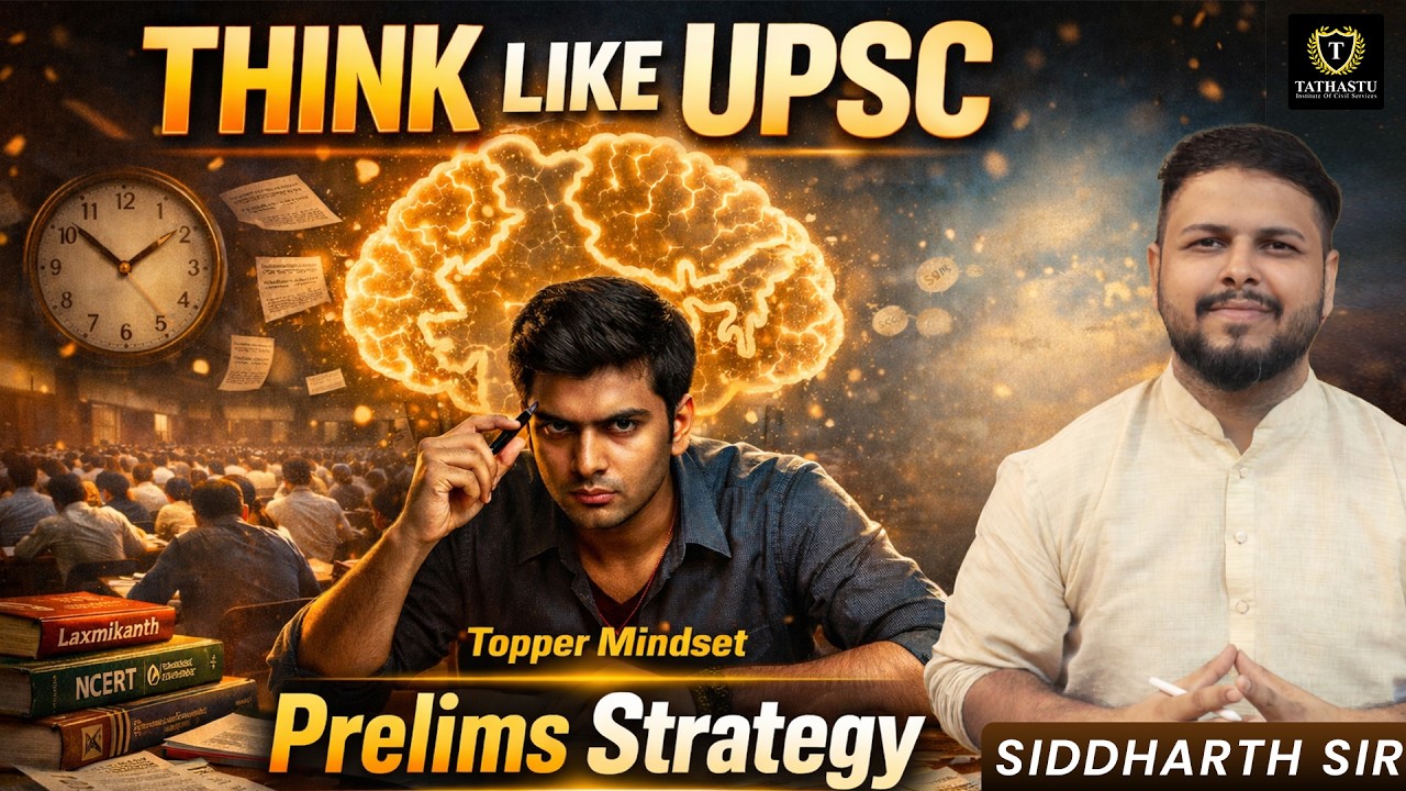 How to Think Like UPSC Toppers | Prelims Strategy Deep Dive | Siddharth Sir  | Tathastu ICS