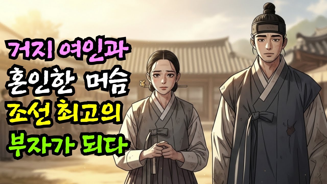 거지 여인과 혼인한 머슴 조선 최고의 부자가 되다 | 야담 설화 전설 민담 옛날이야기 오디오북