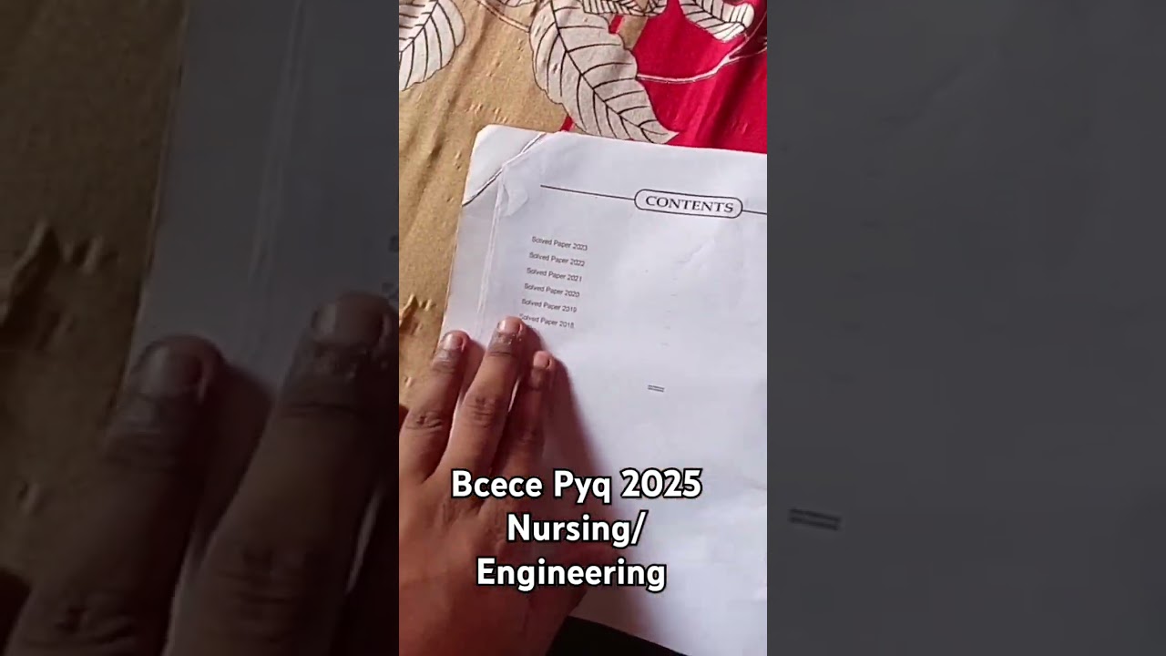 Bcece previous year question paper 2025 📜| bcece previous year 