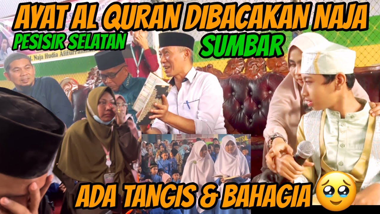 SORAK SORAI BAHAGIA SANTRI PESISIR SELATAN KEDATANGAN NAJA || SAFARI QURAN SUMBAR