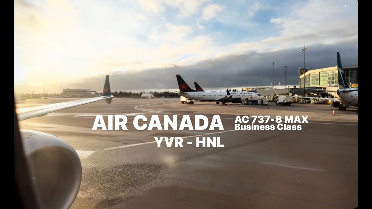 Vancouver YVR - Honolulu HNL . Air Canada AC 737 MAX 800. - Hyatt Centric Waikiki beach