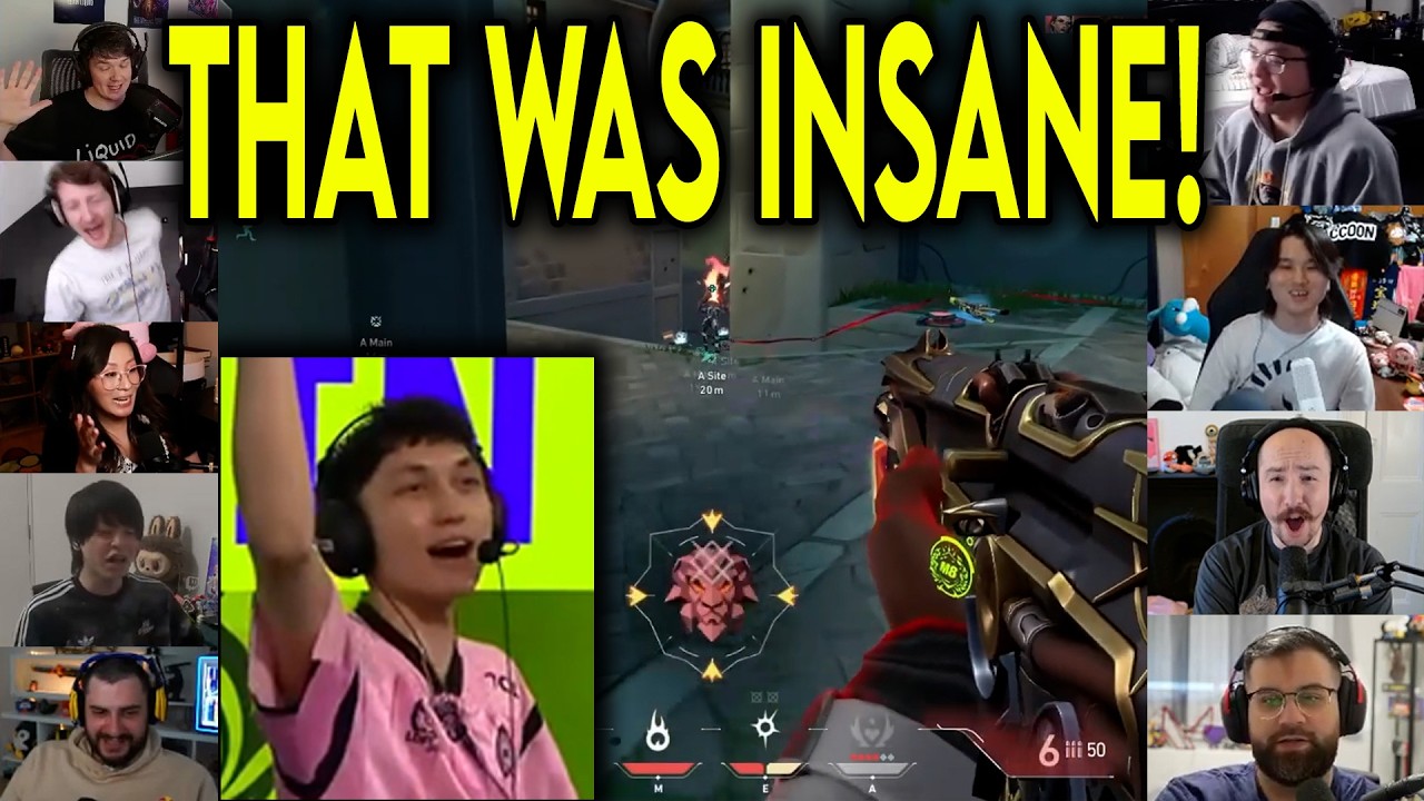 Valorant Streamers React To M8 Marteen HITTING A CRAZY ACE Against FUT In VCT