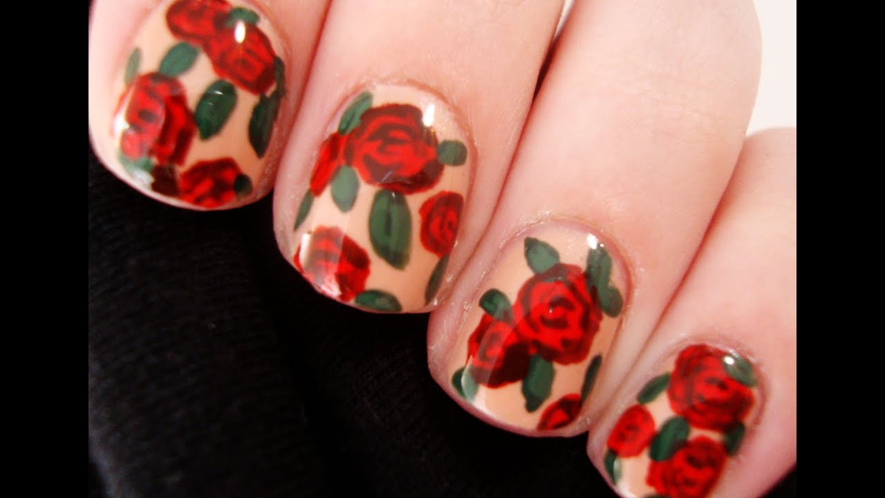 Spring Floral Nail Art