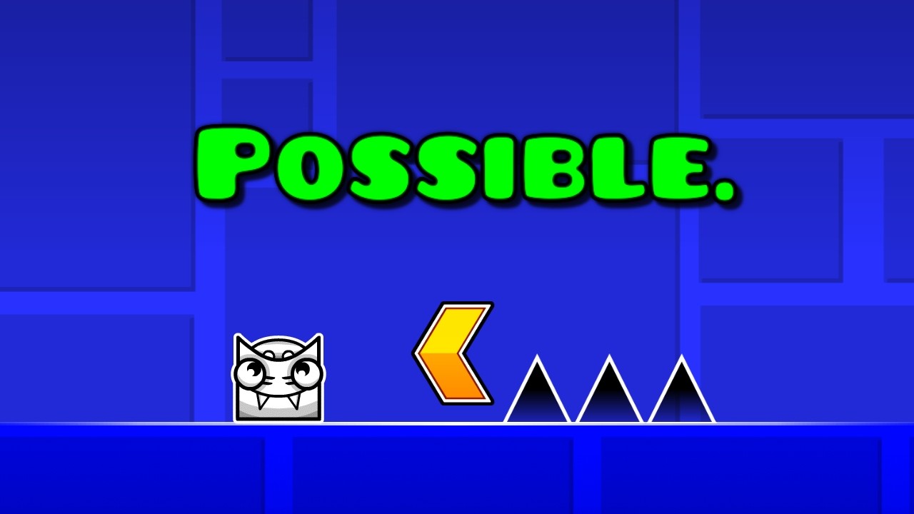 Сможете ли вы ПОБЕДИТЬ Geometry Dash на МЕДЛЕННОЙ СКОРОСТИ?