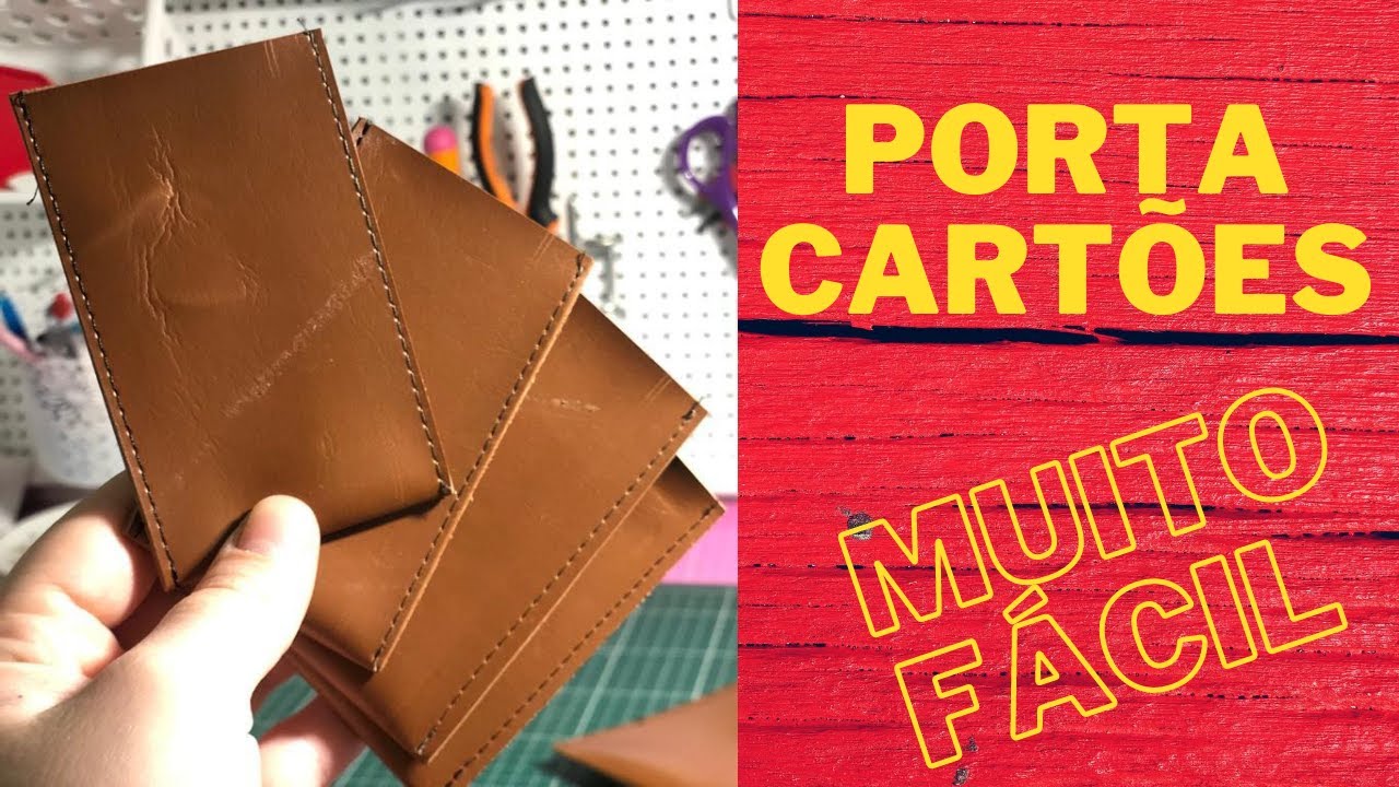 Porta Cartões MAIS FÁCIL DO MUNDO na MÁQUINA DE COSTURA DOMÉSTICA - Passo a Passo
