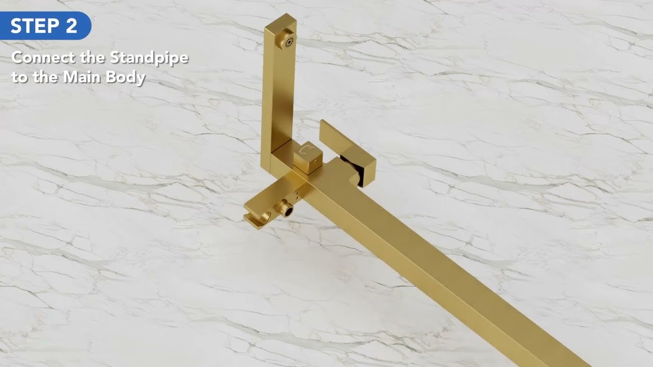EVERSTEIN | SFS-1094 | Freestanding Floor Mount Bathtub Faucet with Handheld#homeimprovement 