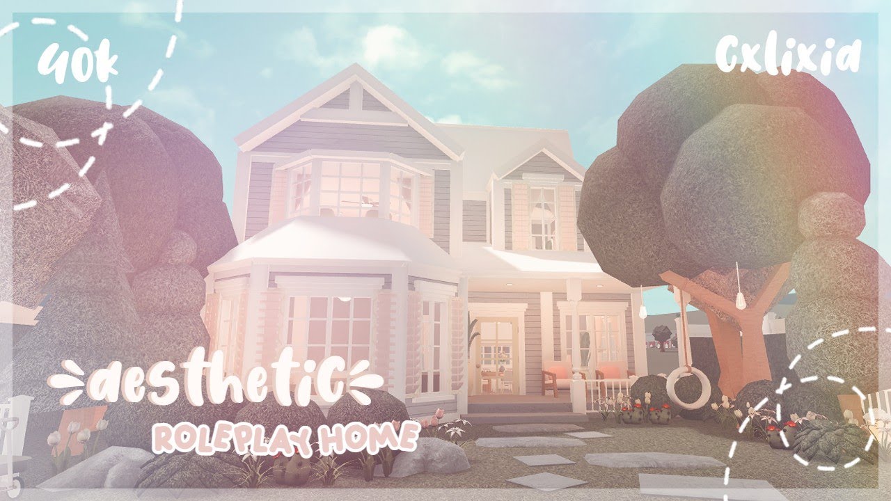 Bloxburg | 2-Story Aesthetic Family Home Exterior | House Build | $40k