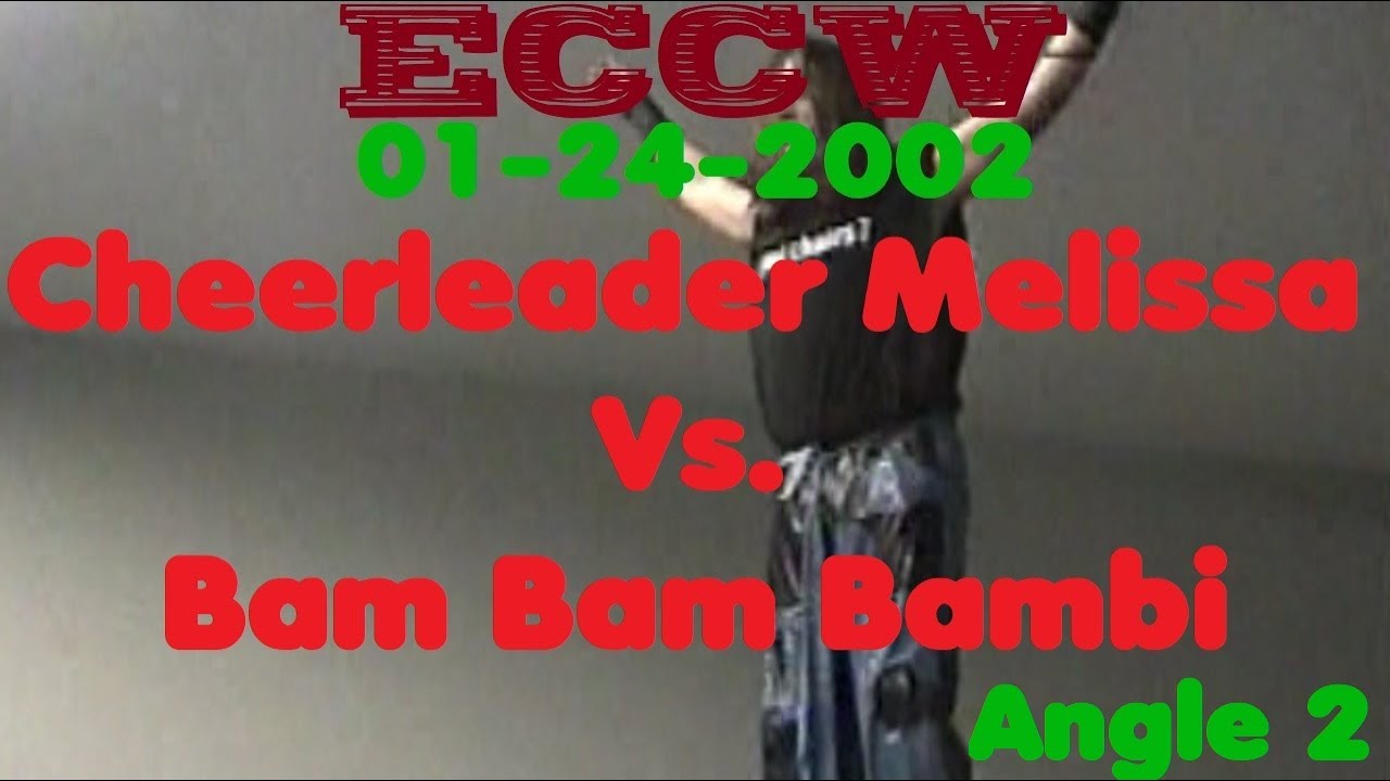 ECCW 01/24/02 Cheerleader Melissa vs Bam Bam Bambi - Angle 2
