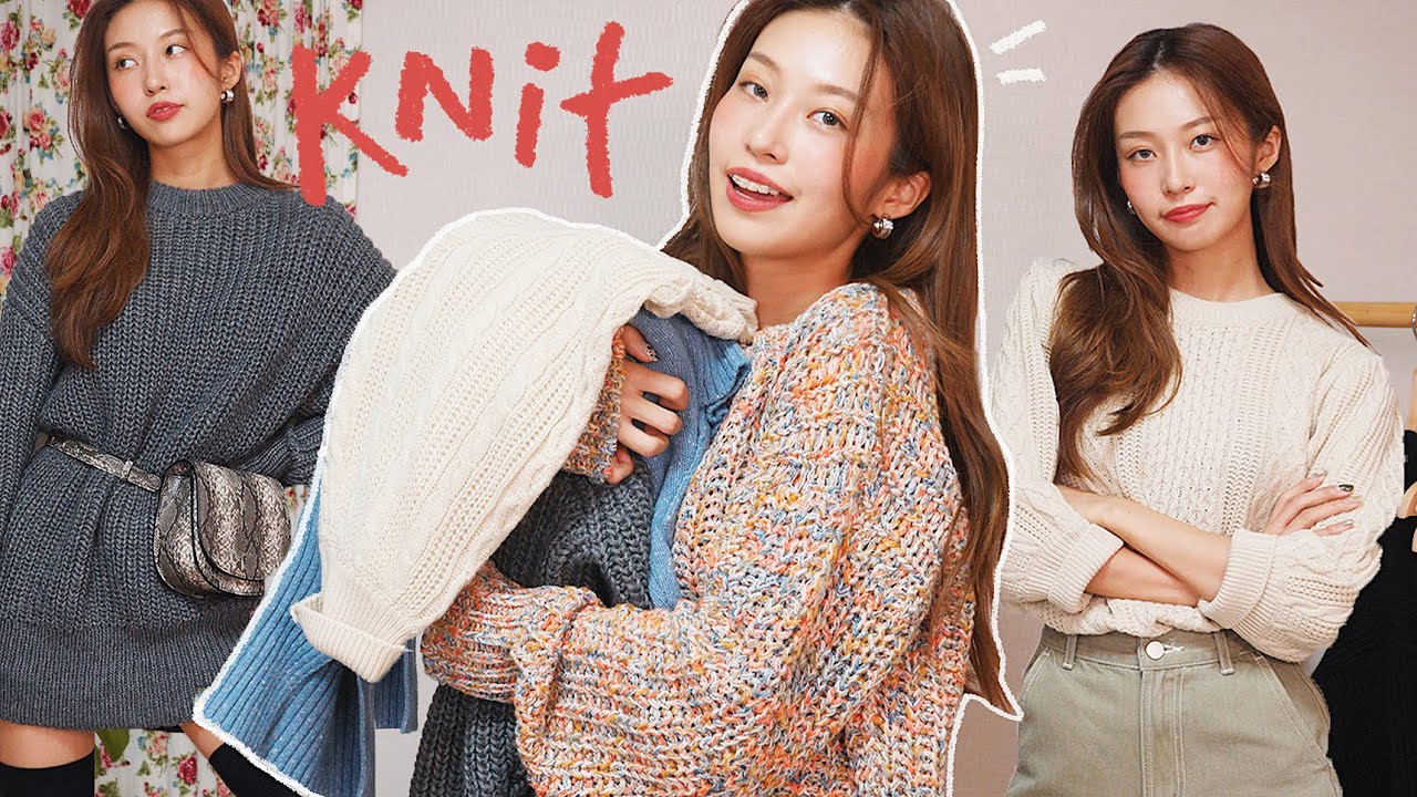 [ENG] 포근한 겨울 니트 패션하울 & 코디 팁 🧶 터틀넥, 니트원피스, 최애 제품들