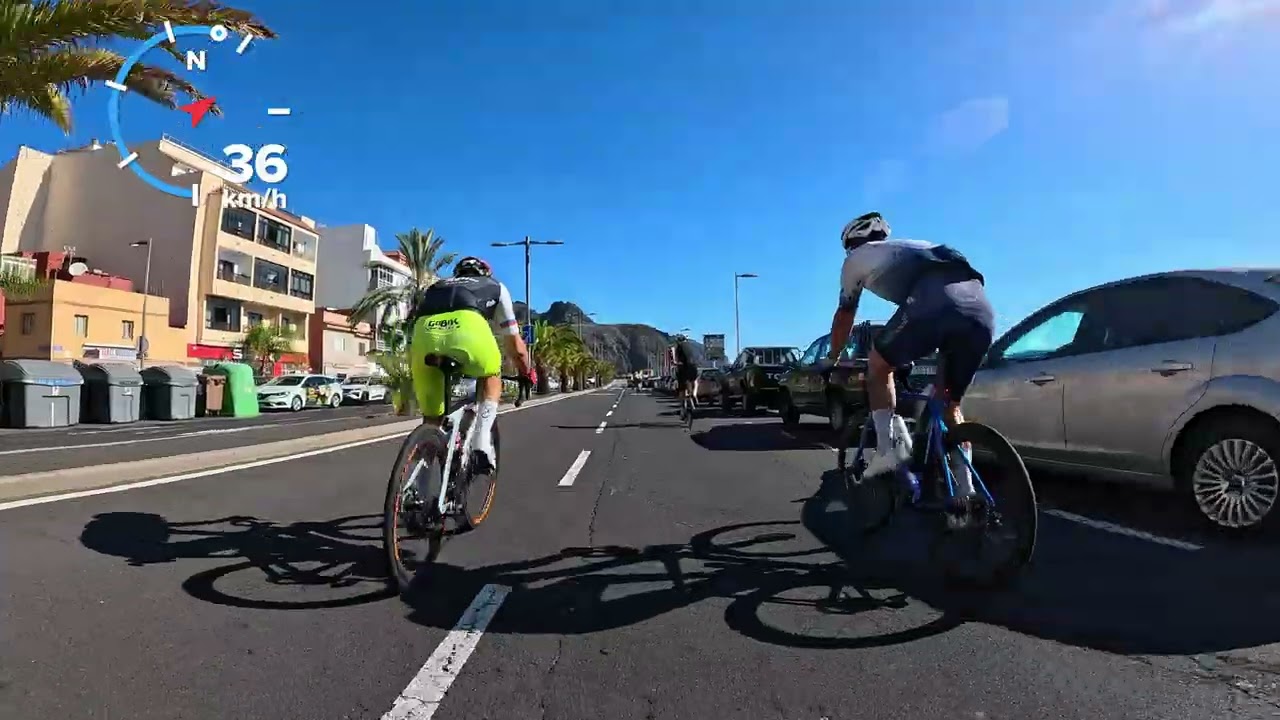 Rodando en la Avenida Anaga Ciclismo Tenerife 1-11-2025