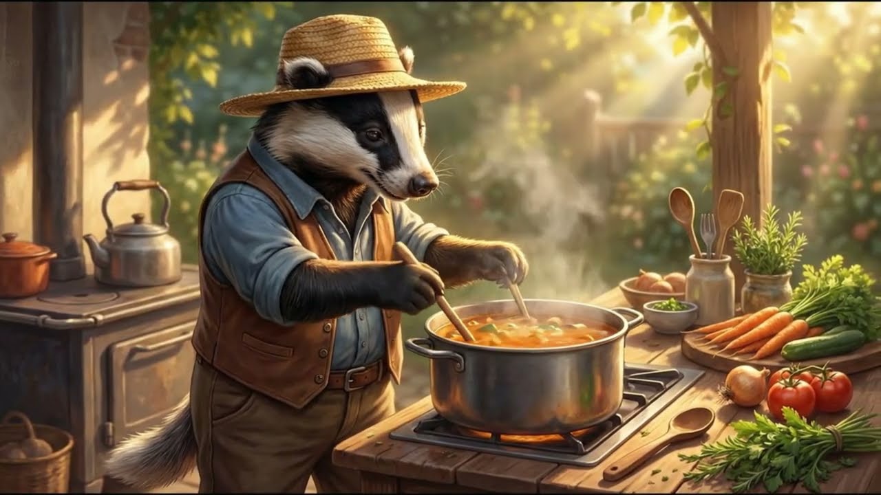Barnaby’s Quiet Day in a Wooden House | Realistic Rural ASMR | The Cartoon Stories