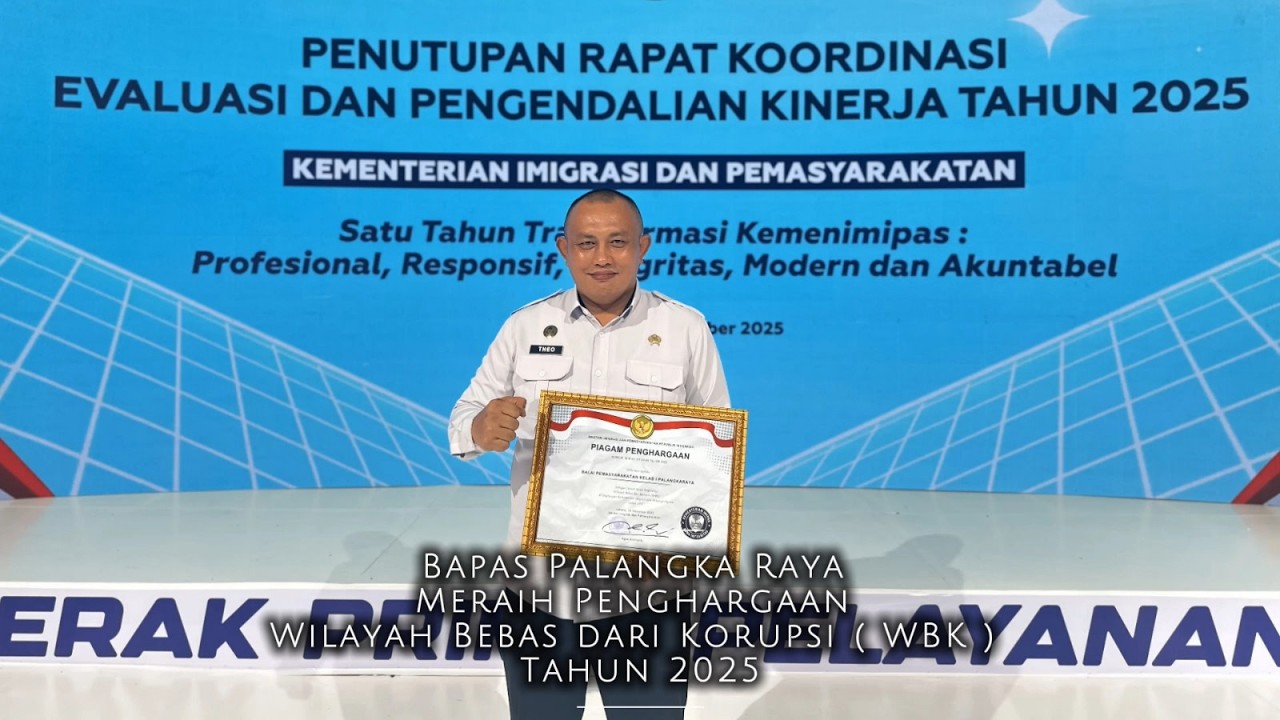 Video Profil Bapas Kelas I Palangka Raya  Tahun 2026