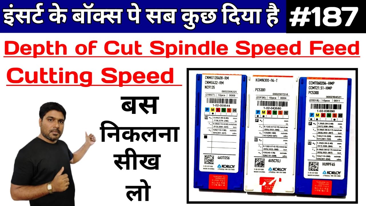 सब कुछ दिया रहता है | feed rpm cutting speed | how to calculate rpm cutting speed and feed | #EKCNC