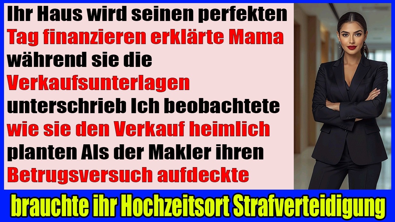 Eltern verkaufen mein Haus für Hochzeit meines Bruders dann ruft der Makler das FBI