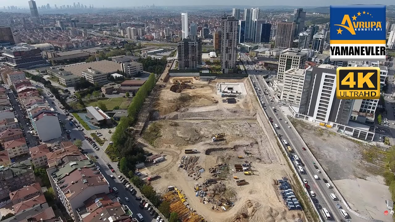 4K Dron İle Avrupa Konutları Yamanevler Ümraniye Mayıs 2020