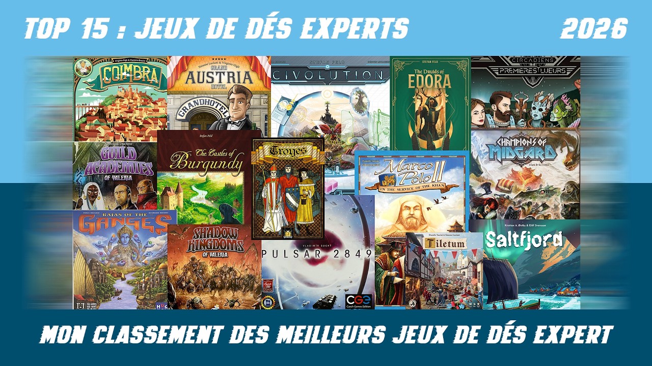 TOP 15 : Meilleurs jeux de d&eacute;s experts 2026