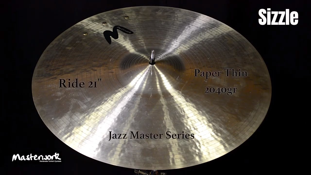 Masterwork Jazz Master 21'' Paper Thin Sizzle | Masterwork Cymbals