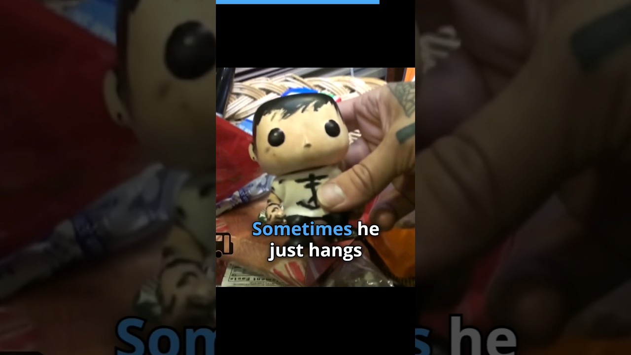 My Chemical Romance's Frank Iero keeps a miniature version of himself on his tour bus! #frankiero