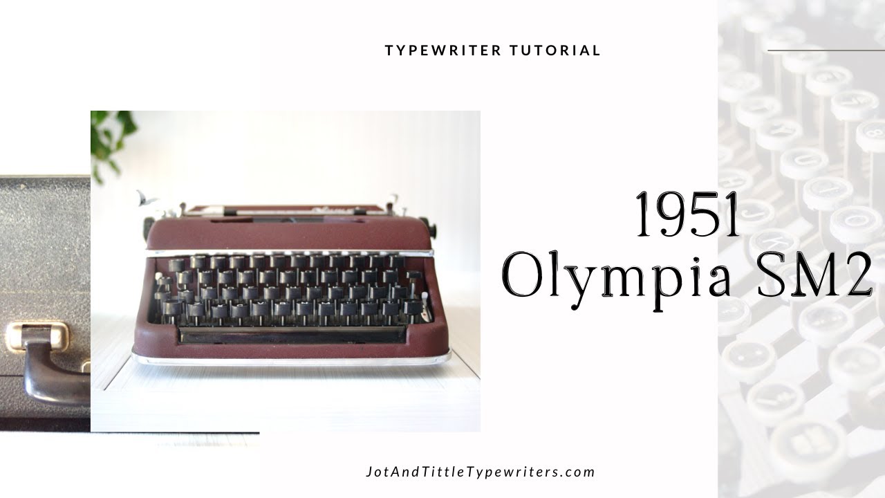 1951 Olympia SM2 | Typewriter Demo