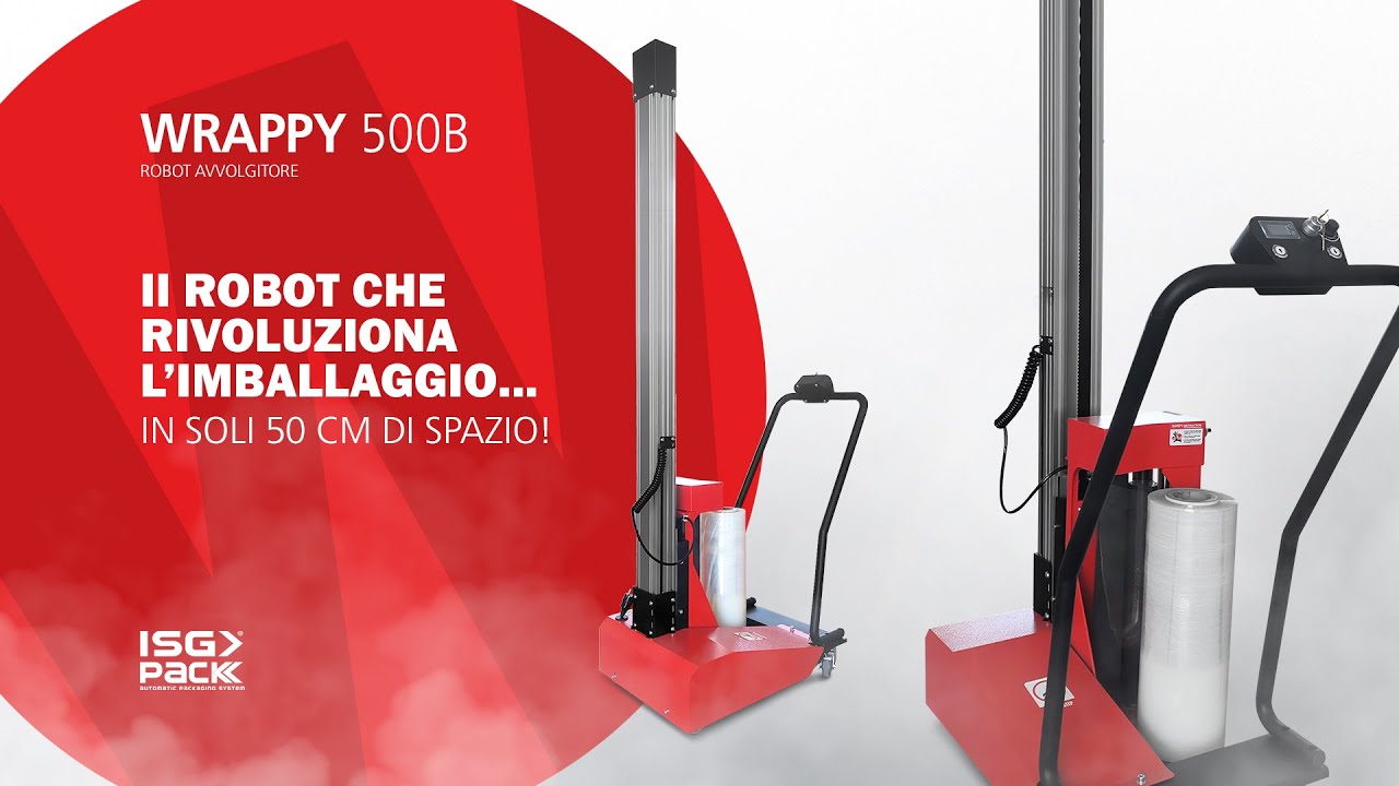 Wrappy 500 B il Robot Avvolgitore compatto per bancali | Stop all’avvolgimento manuale!