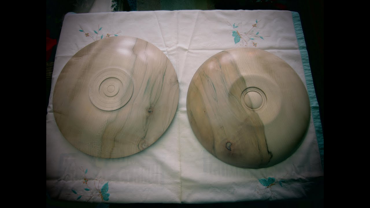 Woodturning and finishing 2 X 15” Sycamore Platters with help from Mark The Gentleman Woodturner.