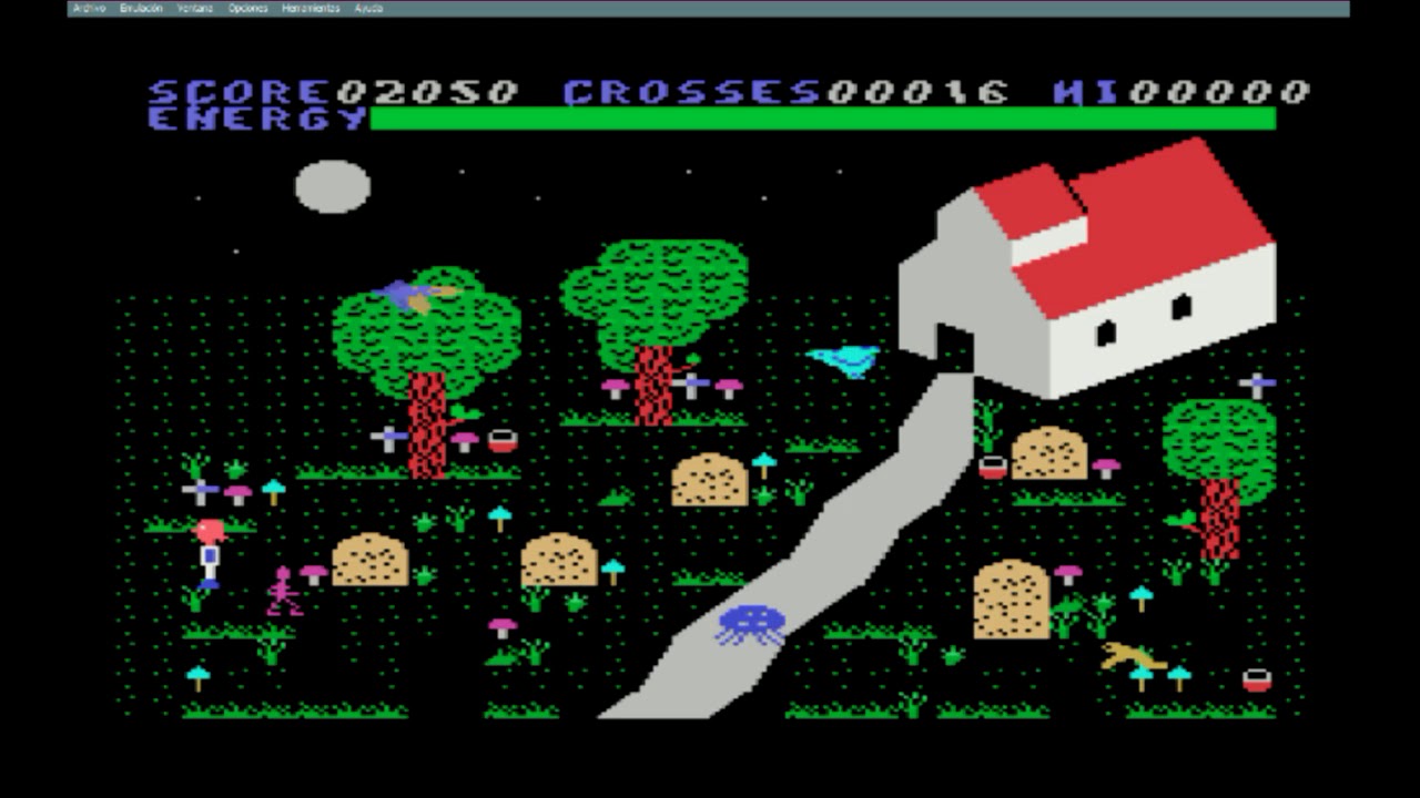 Chiller MSX   Gameplay completo   + Final    poke Energia infinita