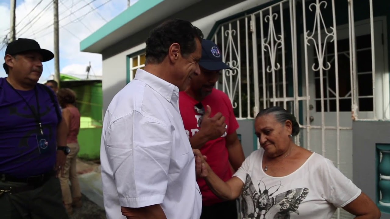 BROLL of Governor Cuomo in Orocovis, Puerto Rico