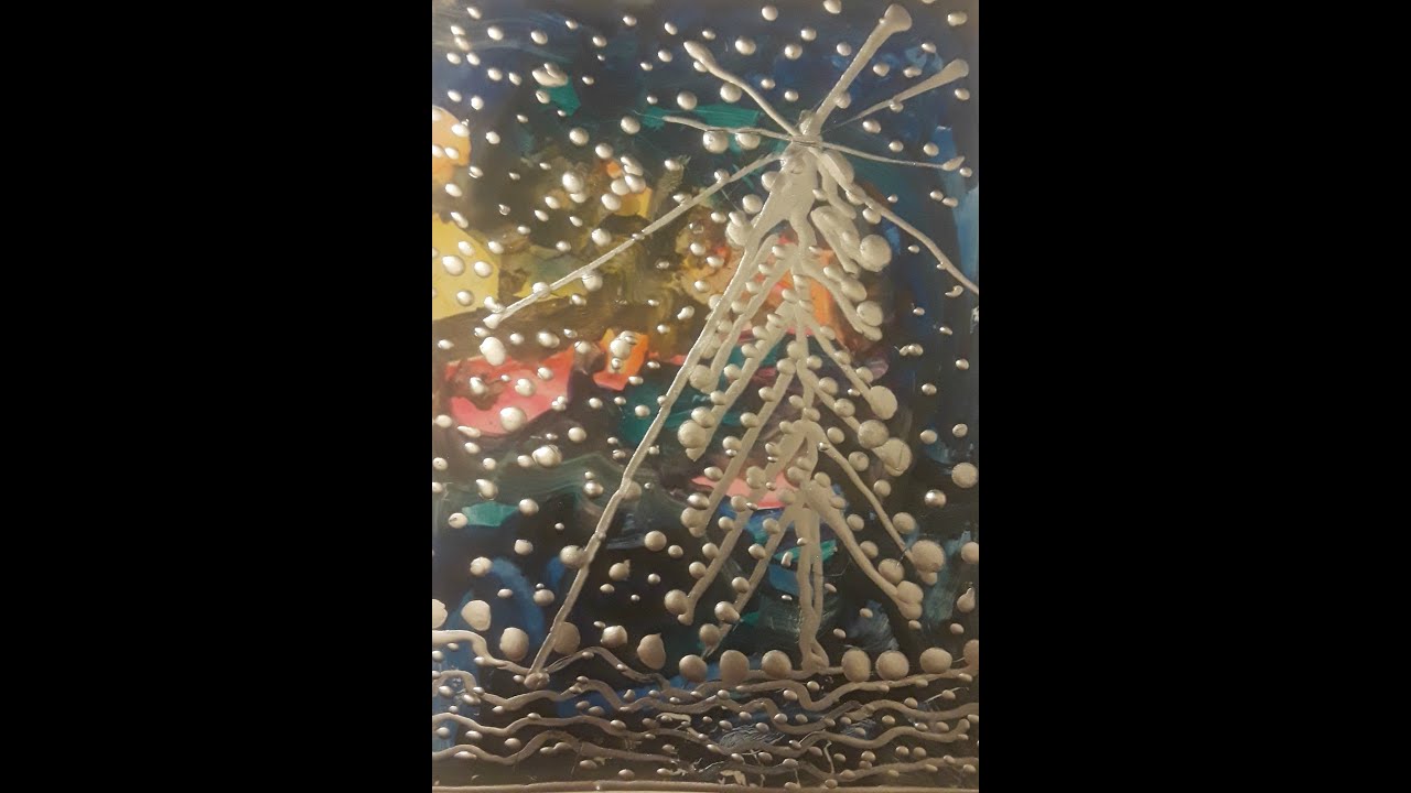 Encaustic Christmas Card 1