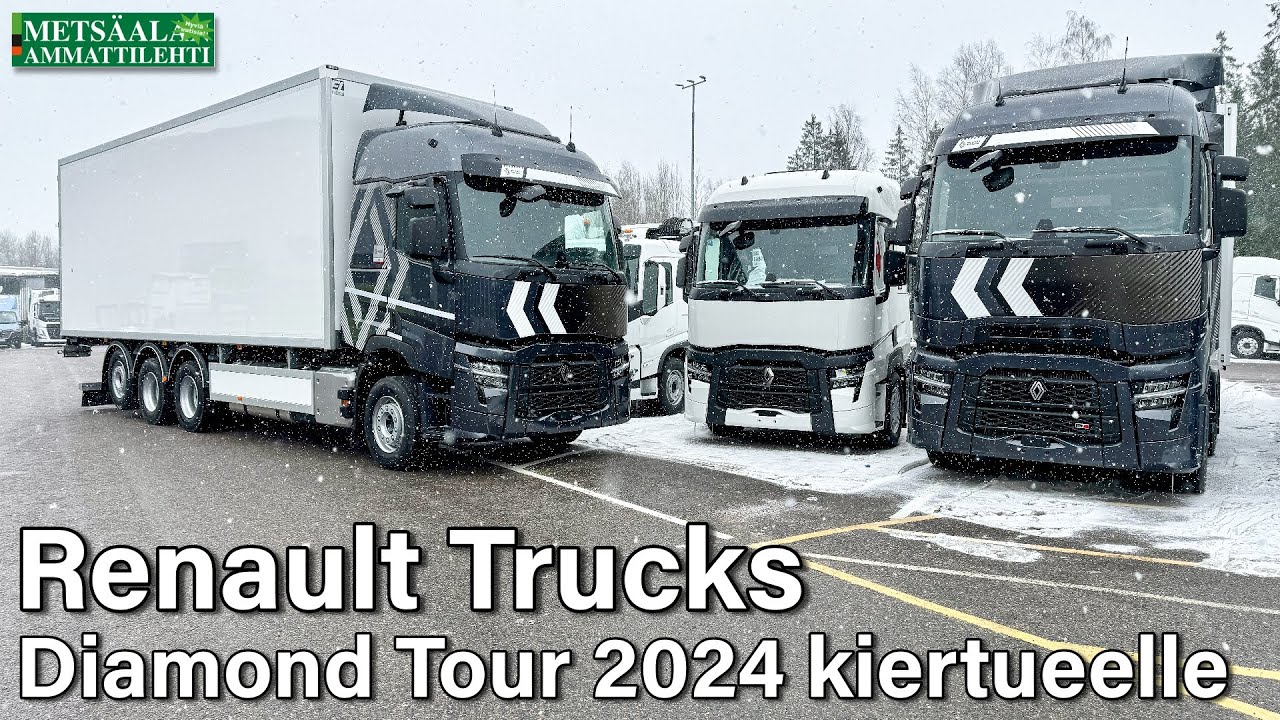 Tässä ovat Renault Trucks Diamond Tour 2024 kiertueautot