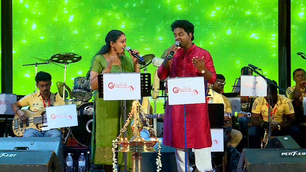 മനോഹരമായ ഒരു Duet Performance -Thoongatha Vizhigal |Abhinand & Reena Murali | Grand MusicalsThrissur