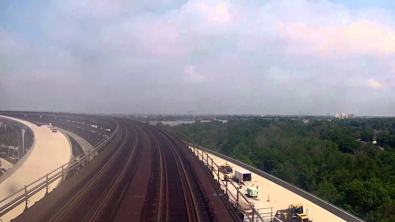 Crossing the Huey P. Long Bridge on Amtrak's Sunset Limited