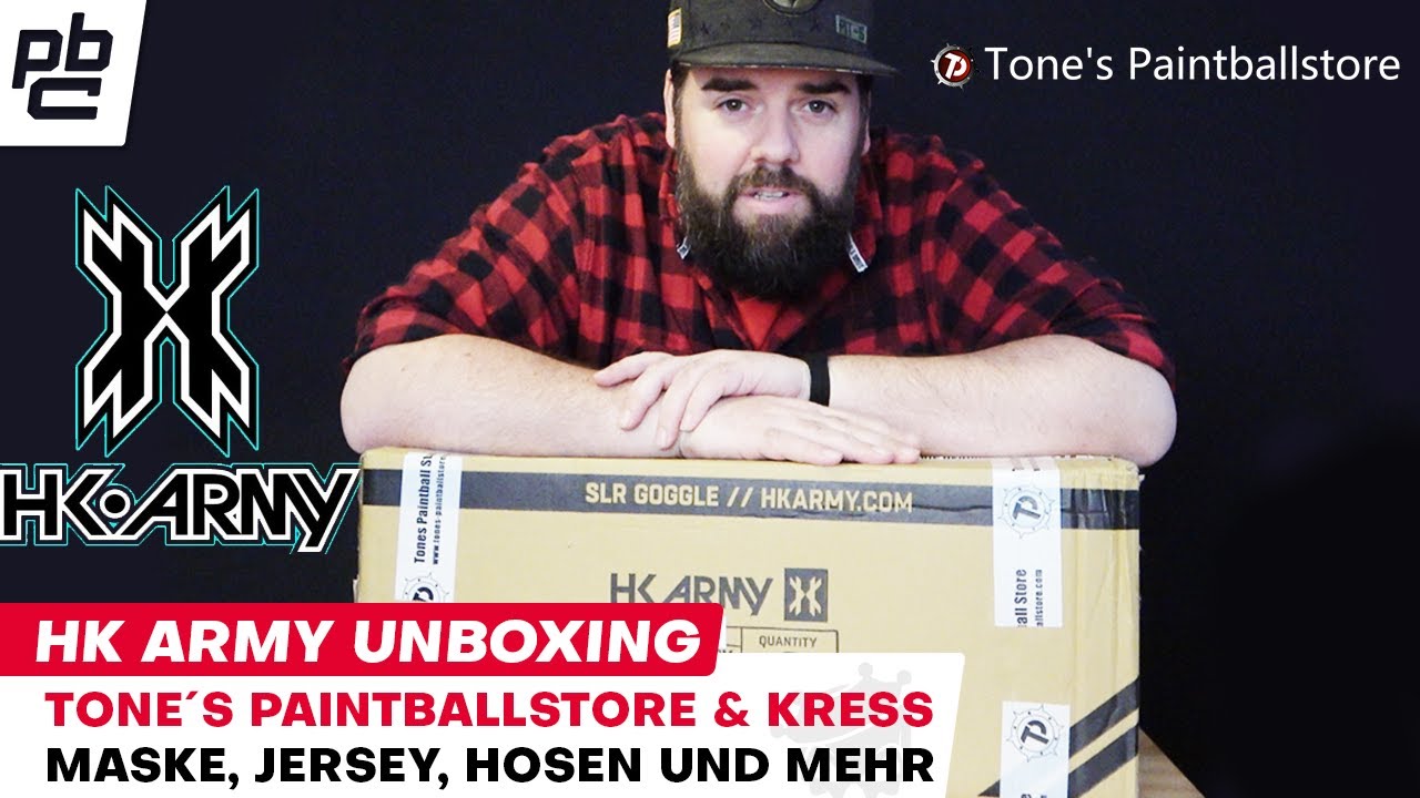 MEGA HK ARMY STUF Unboxing von Tone´s Paintballstore & Kress