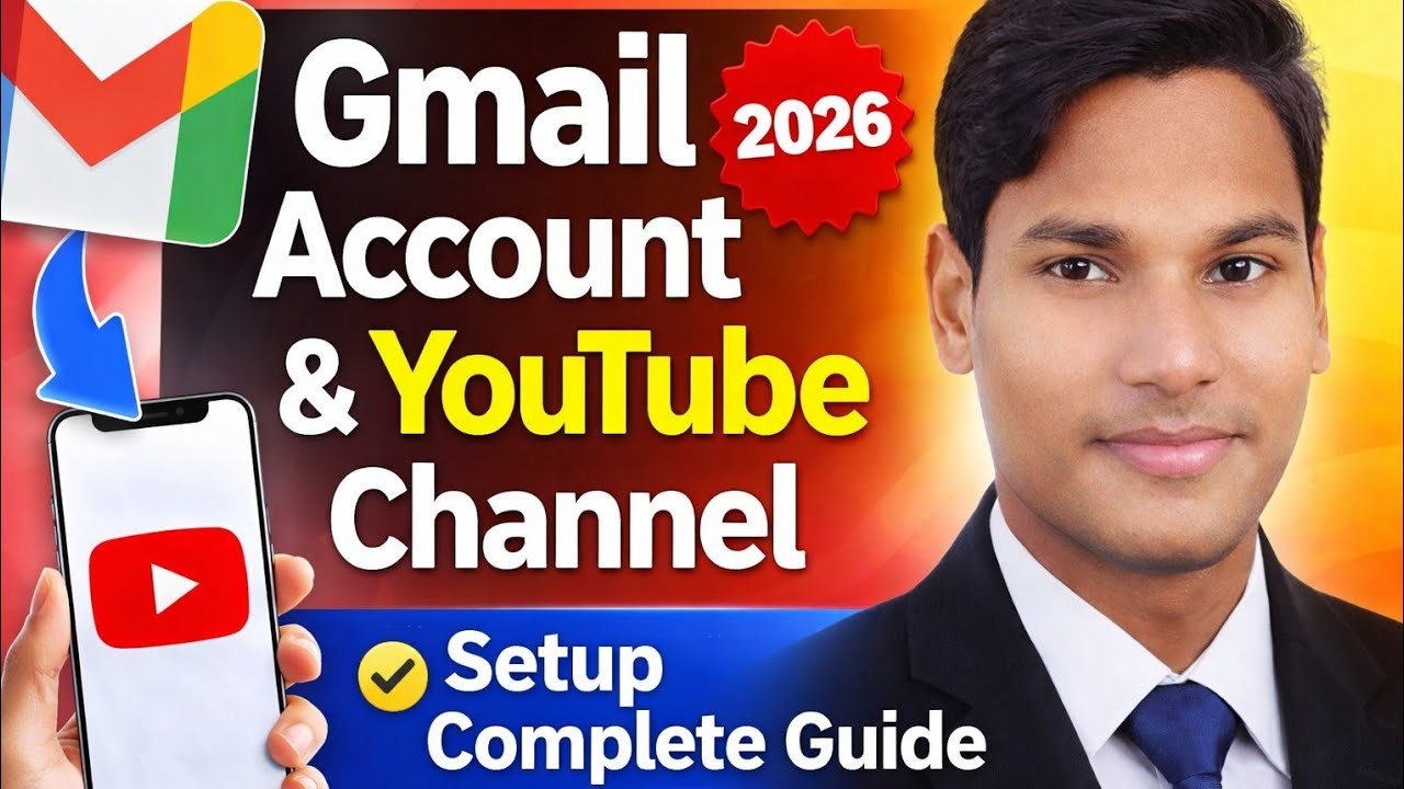 Gmail Se YouTube Channel Kaise Banaye 📲 | New YouTubers Complete Guide 2026 🔥 @gpyofficial