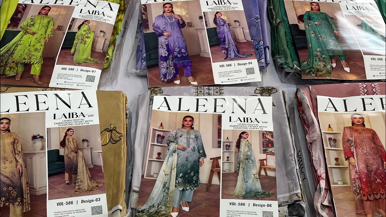 ALLHUMDULLILAH 💯ALEENA BY LAIBA COLLECTION EMBROIDERY LAWN 3PC FOR ORDER WHATSAPP 0306-6052316