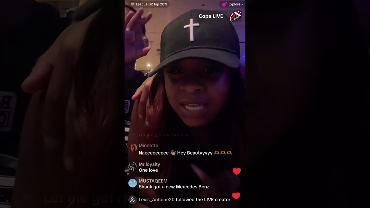 Reginae Carter TikTok live 8/1/2025 pt. 1