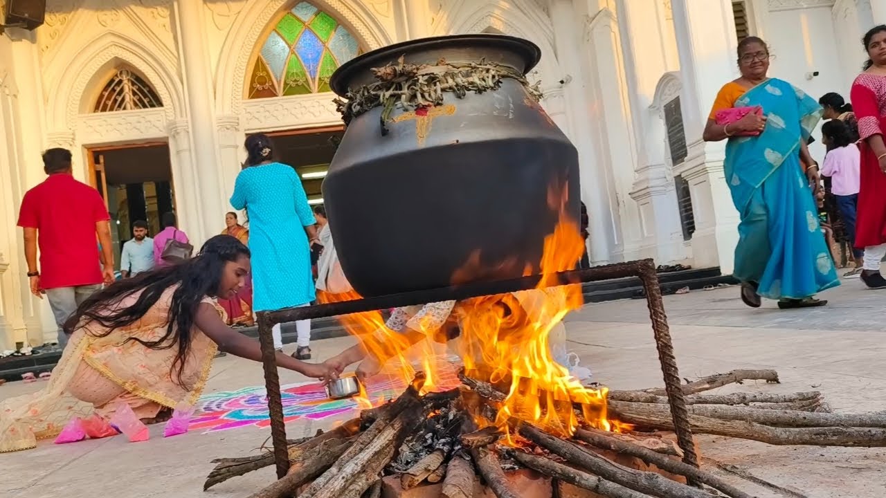 Velankanni Church | Pongal Festival Celebration in 2023 | Festival Vlog